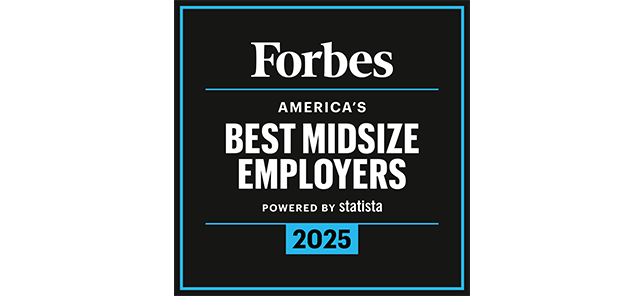 2025 Forbes Best Midsize Employers Badge.